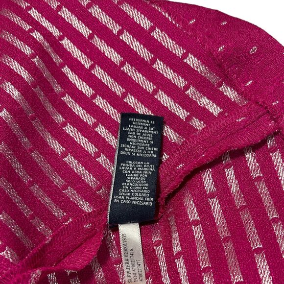 AMERICAN LIVING Women Fuchsia Silver Sleeveless Fit and Flare A-line Dress Sz 6 - Picture 15 of 15